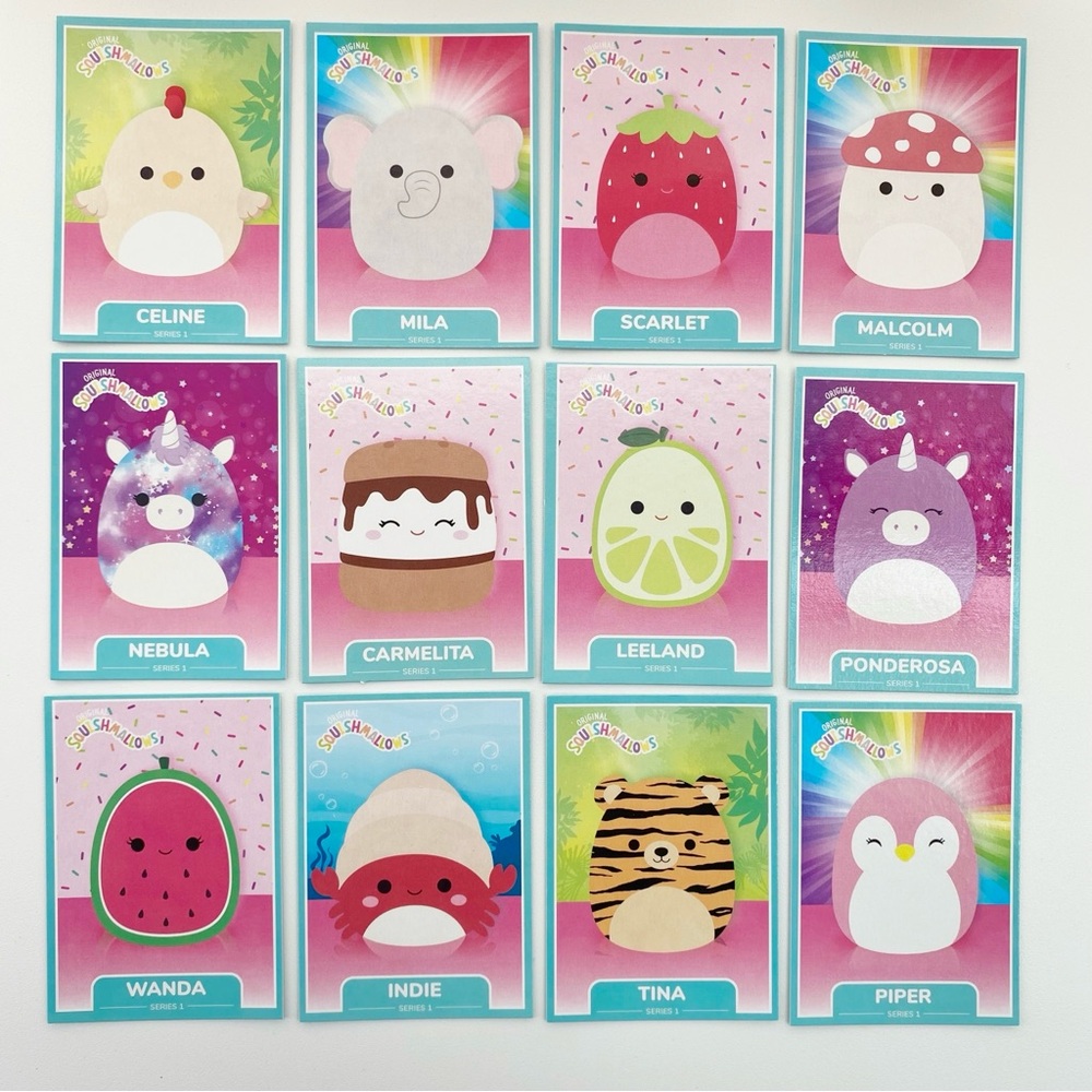 Squishmallow Trading Card Lot of 12 Cards